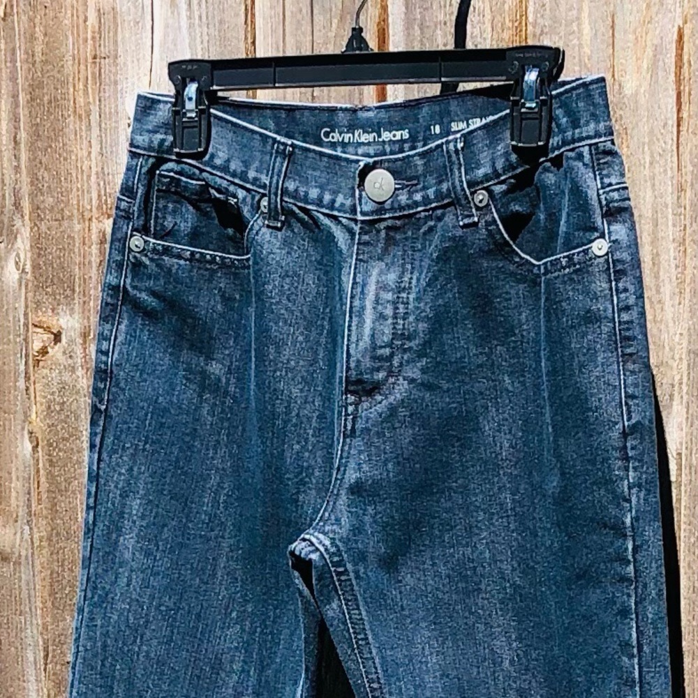 Calvin Klein Slim Straight Jeans size 18 - Picture 7 of 16